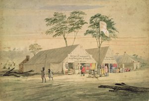 متاجر بوشامب الأسترالية ، فيكتوريا بليس ، بنديجو ، 1853 بواسطة George Rowe